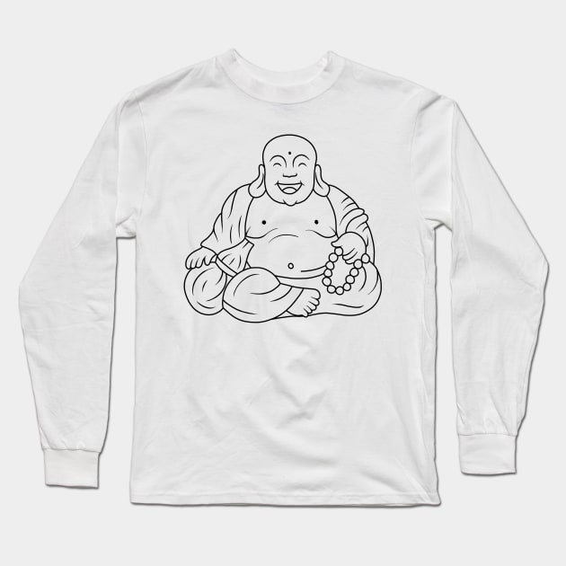 Fat Buddha Long Sleeve T-Shirt by valentinahramov